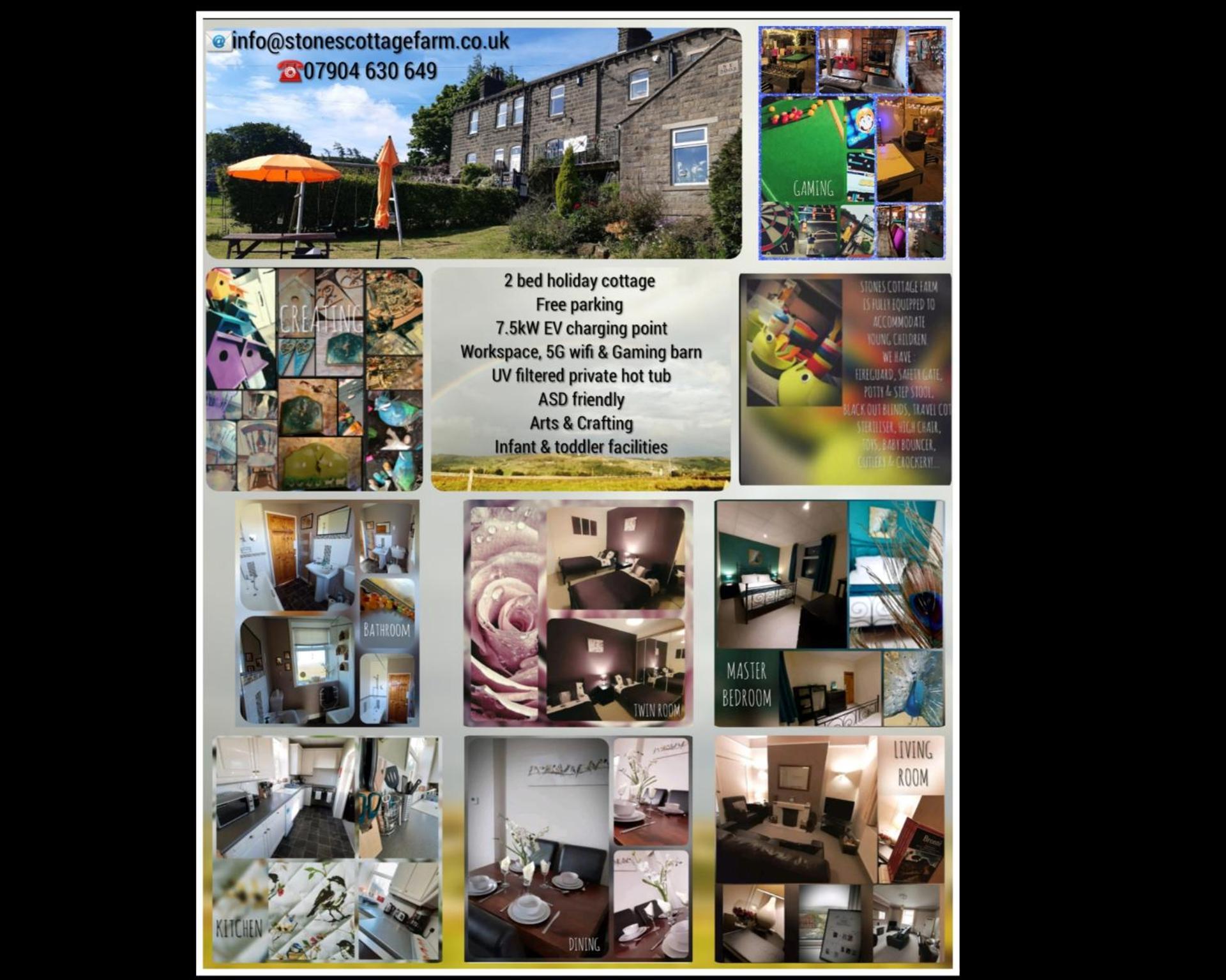 Stones Cottage Farm, Nr Haworth, Family Friendly, Work Friendly, Gaming Barn, Crafting, Free Wifi, Free Parking, Ev Point Oxenhope Buitenkant foto