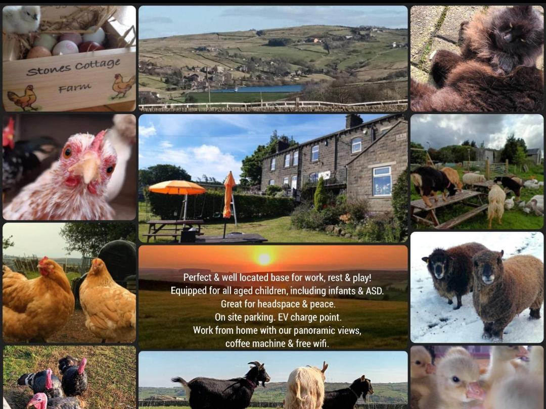 Stones Cottage Farm, Nr Haworth, Family Friendly, Work Friendly, Gaming Barn, Crafting, Free Wifi, Free Parking, Ev Point Oxenhope Buitenkant foto